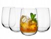 Glasmark KROSNO 1992 Gaja-glazen set van 4 drinkglazen waterglazen drinkglazen sapglazen vaatwasmachinebestendig 4 x 330 ml