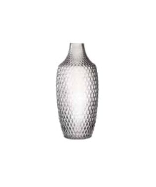 LEONARDO Poesia Vaas - Flesvormig - Glas - Grijs - 30cm