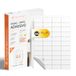 A4-vellen Ofituria A4-vellen met witte stickers, 44 per vel, 25 uur