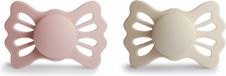 Frigg Fopspeen Lucky Cream/Blush T2 6-18mnd (2 stuks)