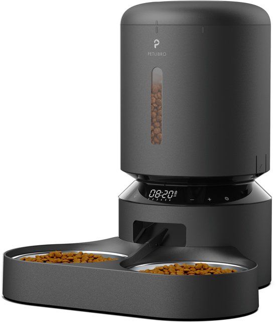 Petlibro Dual - Voerautomaat - 5L - Zwart - Voor Honden en Katten