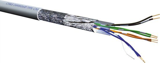 ROLINE S/FTP Cat.5e Kabel - 100m - Grijs