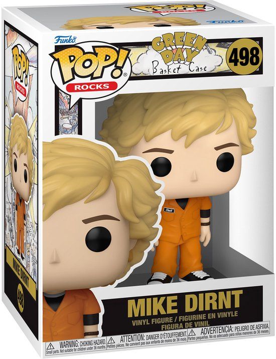 Funko Green Day Mike Dirnt (Basket Case) (Pop Rocks) Vinyl Figur 498 Unisex Funko Pop!