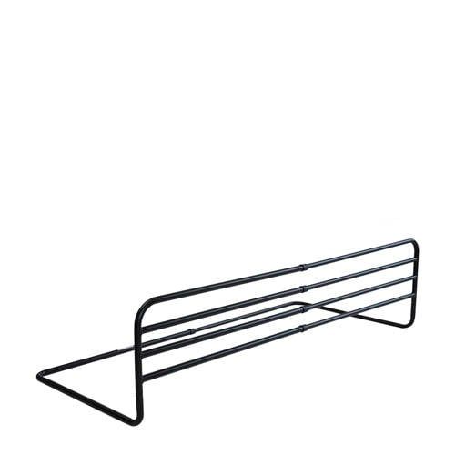 fenss Trombone Bedhekje Metaal Zwart - Verstelbaar 77-125 cm | Stevig en Veilig | Bedhek voor Peuters