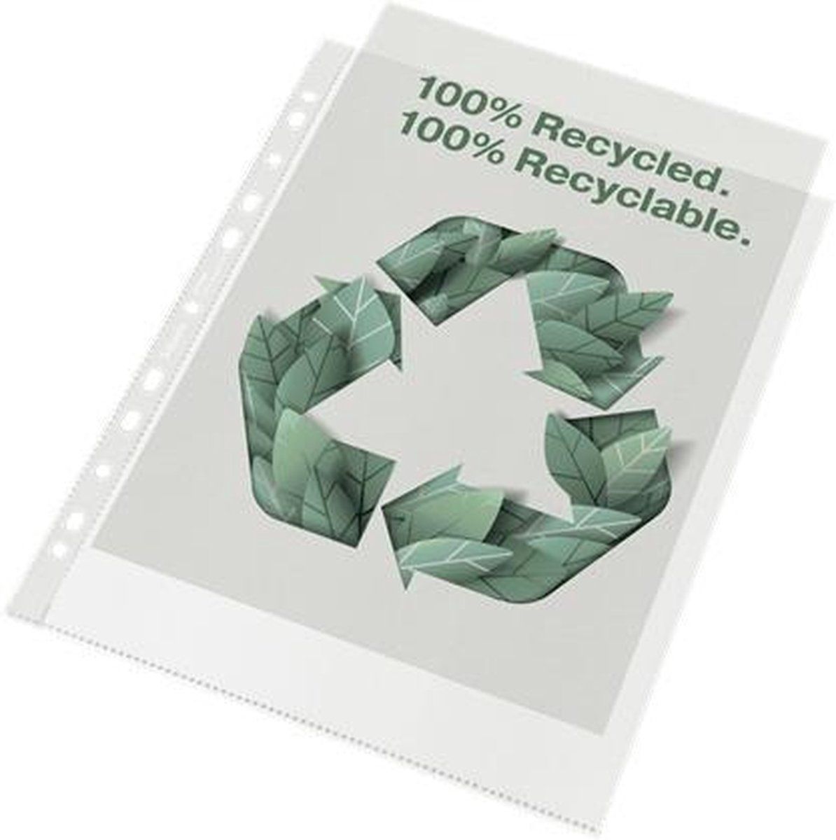 Esselte E:Pocket Gerecycleerde A4 Maxi PP 70µ 100 stuks - Transparant