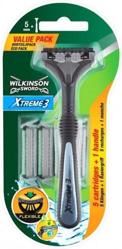 Wilkinson Sword Xtreme3 Hybrid Navulmesjes voor Mannen - 5 Stuks
