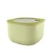 Guzzini - Kitchen Active Design, STORE&MORE BIO, Grote Hermetic Container voor Koelkast/diepvries/Magnetron (L) - Avocadogroen, 19,5 x 19,5 x h12,3 cm | 2800 cc - 170724253