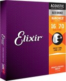 Elixir 11306 Acoustic 80/20 Bronze Nanoweb Bariton 16-70