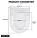 StarTech D-Shaped Toilet Seat - Soft Close - Quick Release - Antibacterial - Up to 170kg - White