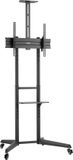 SpeaKa Professional TV-wagen 94,0 cm (37) - 177,8 cm (70) Vloerstandaard, Kantelbaar, In hoogte verstelbaar