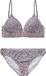 Salted Stories Saya | Flore Women Dierenprint Triangel bikini Chalk Violet L