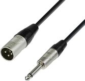 Adam Hall K4 MMP 0300 3m XLR (3-pin) 6.35mm Zwart, Zilver audio kabel