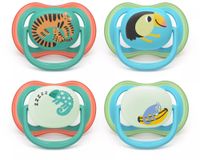 Philips AVENT Ultra Air Pacifier SCF087/27, 6-18 Months, Multicolour, 4 Pack