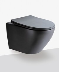 DATEG Vulsini hangend toilet 48 mat zwart