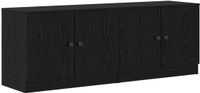 vidaXL Opbergkast voor Loftbed 2 st Zwart eiken 66 x 35 x 48 cm