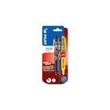 PILOT FriXion Clicker 0.7 Naruto Shippuden Limited Edition – uitwisbare, navulbare gelrollerball met thermogevoelige inkt, 2 pennen (zwart en blauw) + 1 FriXion Light (geel)