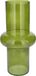 Bellatio Design Bloemenvaas - groen transparant gerecycled glas - 15 x 31 cm - vaas