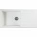 STRADOUR CUBE ingebouwde spoelbak, in SMC WHITE UNI - 17, 1 kom, maat 100 * 50 cm, handmatig afval
