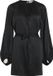 VILA VISAINT L/S O-NECK SHORT DRESS/KA Zwart Dames Jurk Maat 34