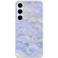 Samsung Galaxy S24 FE Marbre bleu bedrukt siliconen hoesje