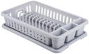 Curver Lux - Afdruiprek - Compact formaat - Apart bestekcompartiment - Grijs