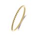 Lucardi Dames 14 karaat geelgouden ring bolletjes