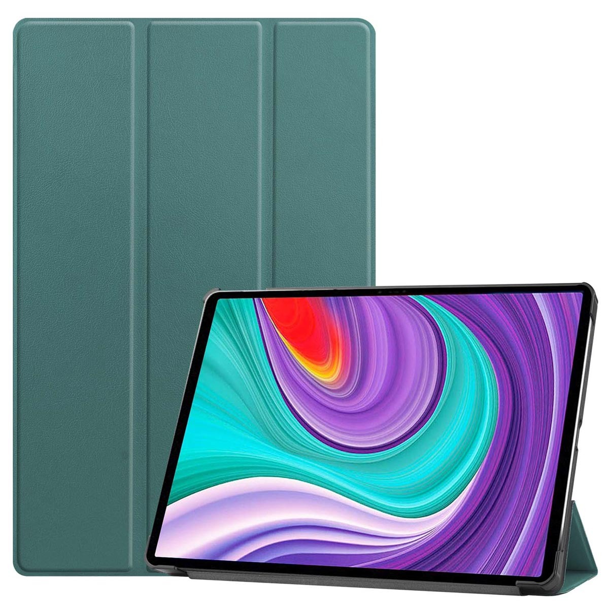 imoshion Trifold Bookcase Lenovo Tab P11 Pro tablethoes - Donkergroen