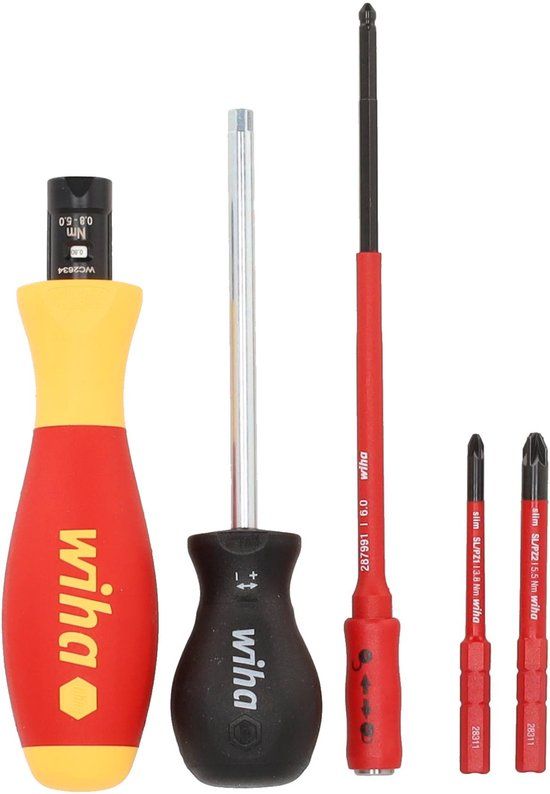 Wiha TorqueVario-S electric momentschroevendraaierset - 0,8-5,0 Nm - 5-delig