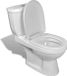 vidaXL Toilet met stortbak wit