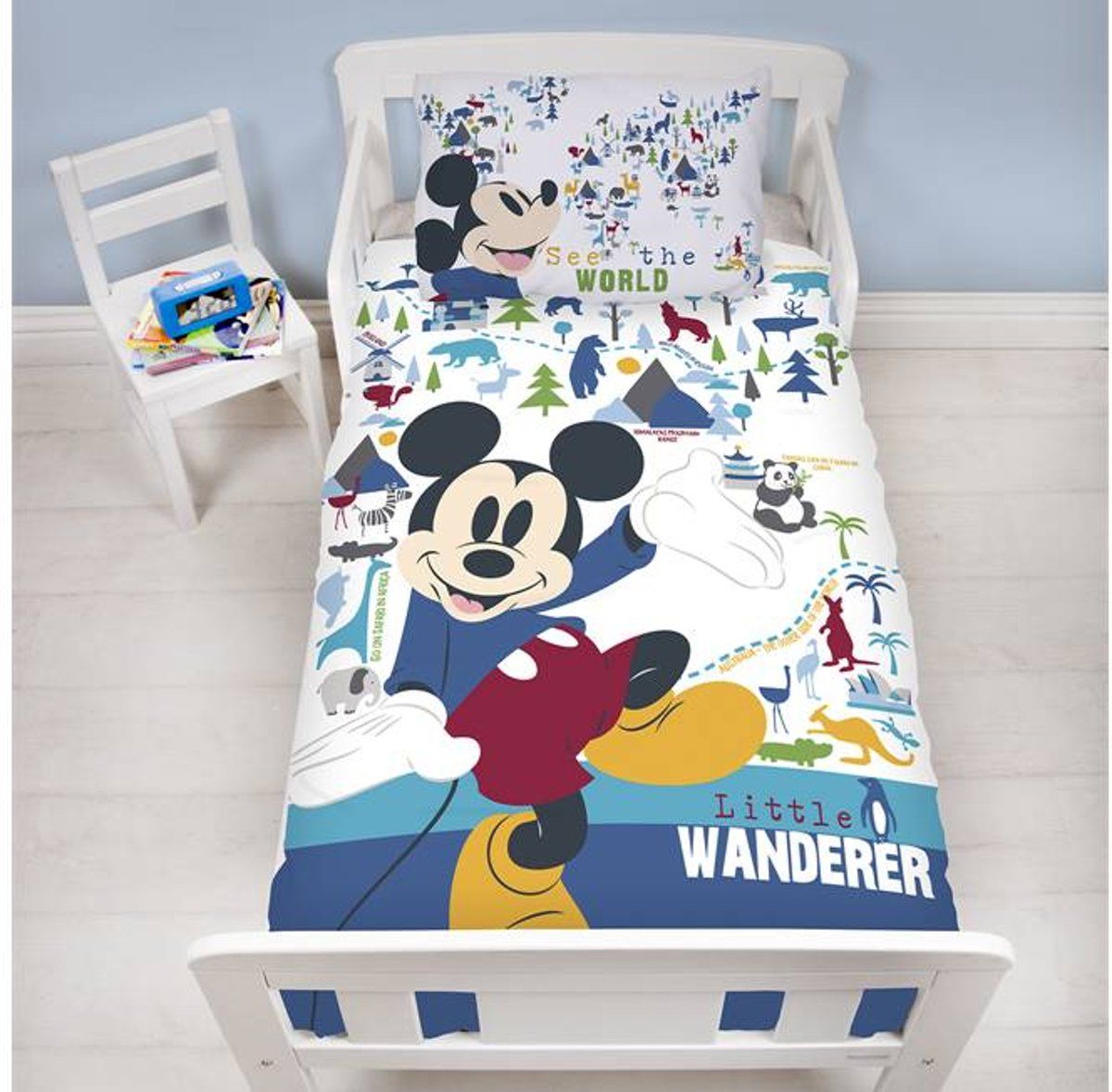 Disney Mouse Wanderer junior - Dekbedovertrek - 120 x 150 cm - Multi