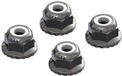 Horizon AR708008 Flanged Nyloc Locknut 4mm Silver (4)