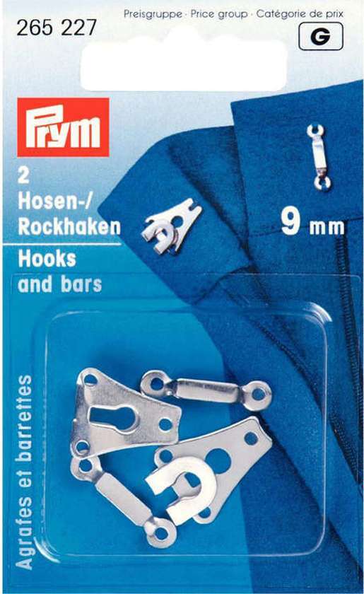 prym 2 x set Broekhaken 9mm