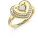GUESS Damesring hart effenen gouden toon JUBR05552JWYG
