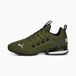 PUMA Axelion Refresh hardloopschoenen voor heren 42, Green Moss Black Feather Gray