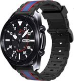 Strap-it Samsung Galaxy Watch 3 Special Edition band 45mm - zwart/blauw