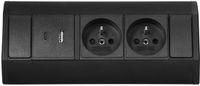 Orno Serie - Dubbele Inbouwdoos - USB A/C - Zwart - 230V