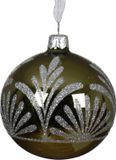 Decoris Kerstballen glas d8 cm rosemarijn J