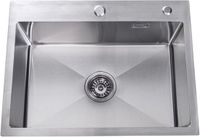 Lendo Online Spoelbak voor keuken met kraangat 590x440x200mm RVS
