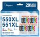 Canon Pixma Cartouches d'encre, multipack de 20 pièces