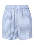 PIECES Broek 'PCJolly' blauw / wit