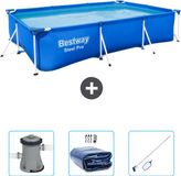 Bestway Rechthoekig Steel Pro Zwembad - 300 x 201 x 66 cm - Blauw