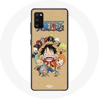Maniacase Hoesje voor Samsung Galaxy A41 Een stuk Manga Strohoed Pirates
