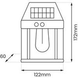 Milagro Lighting LED buiten wandlamp Filo, kunststof, zwart, IP44