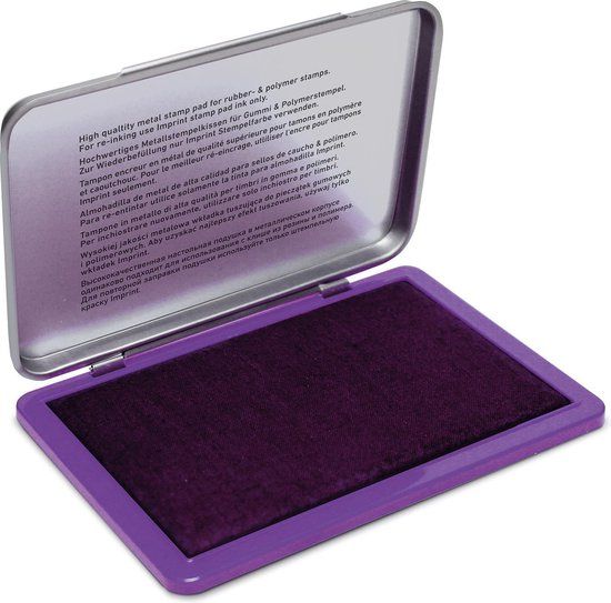 Trodat Imprint 9073M Metal Stamp Pad - 125x80mm - Violet