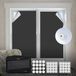 Shenzhen Haorui Industrial Technology Co., Ltd. Rideau occultant 100% occultant, pour le voyage, Oeko-Tex Standard 100, facile à installer, convient aux fenêtres de toute taille et forme (Noir, 145 x 200 cm)