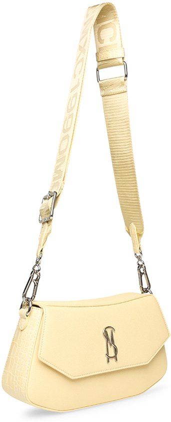 Steve Madden BlyonC Kleine Schoudertas Dames - Polyester - Geel