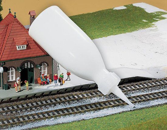 FALLER Beddingslijm, Grintgrijs, 250 ml