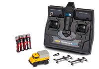 Carson Modellsport 500504146 MB Unimog U406 Zweiwegefahrzeug 1:87 RC truck Elektro Straatmodel Incl. accu, oplader en batterijen voor de zender