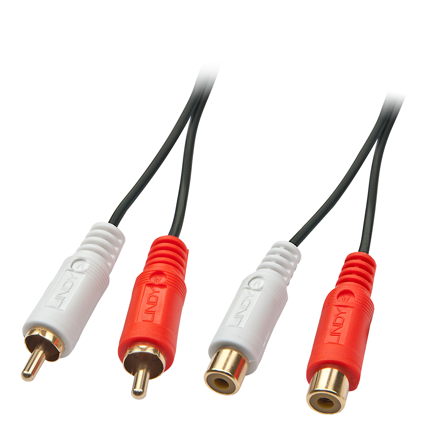 LINDY 35671 - Audio kabel - 2 m - Zwart/Wit/Rood