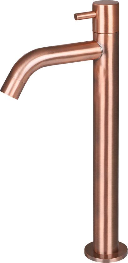 Differnz Wastafelkraan - Koudwaterkraan - Hoog - Rood Koper - 28.5 cm